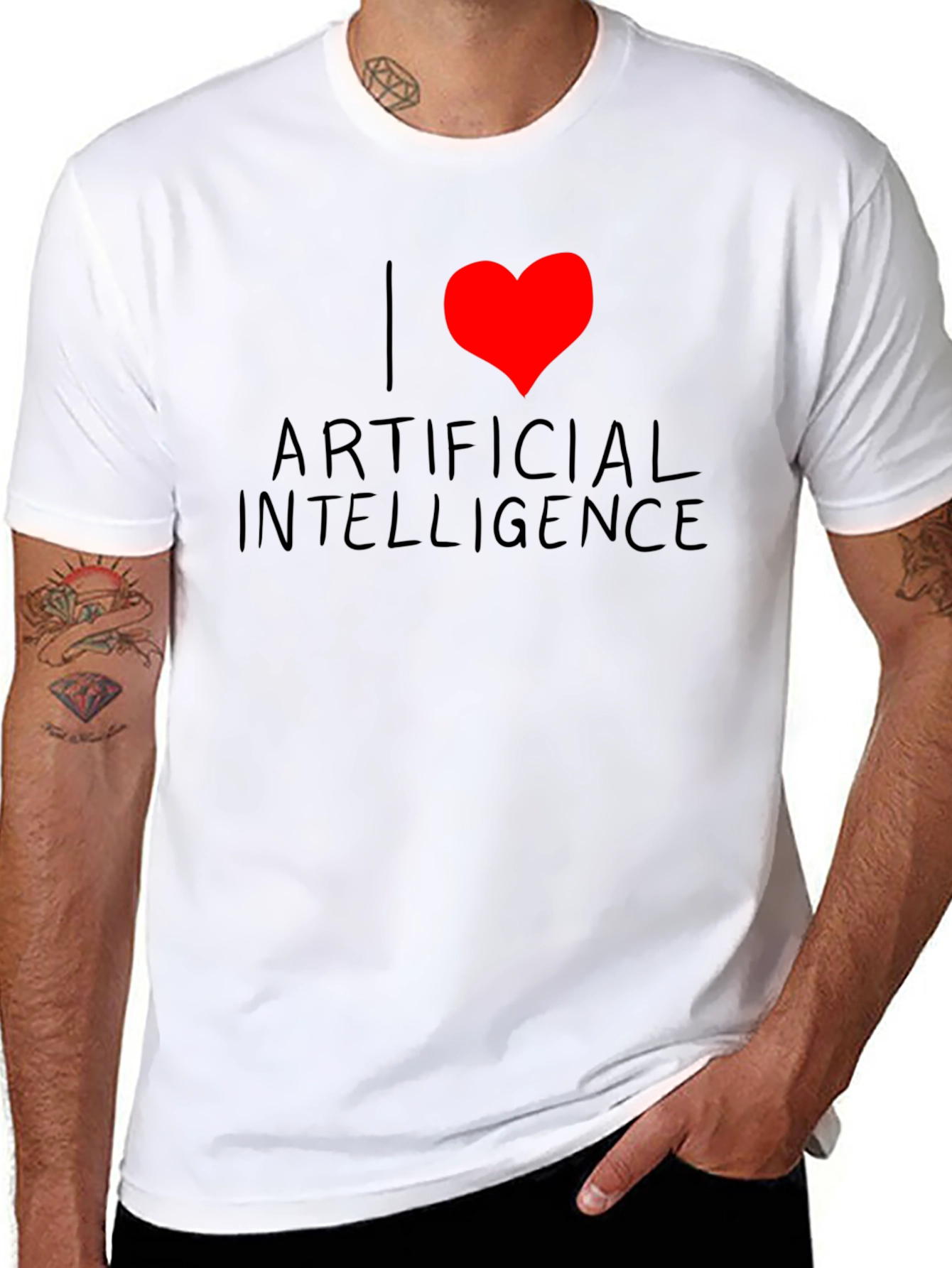 I Love AI T-Shirt - Artificial Intelligence Tee