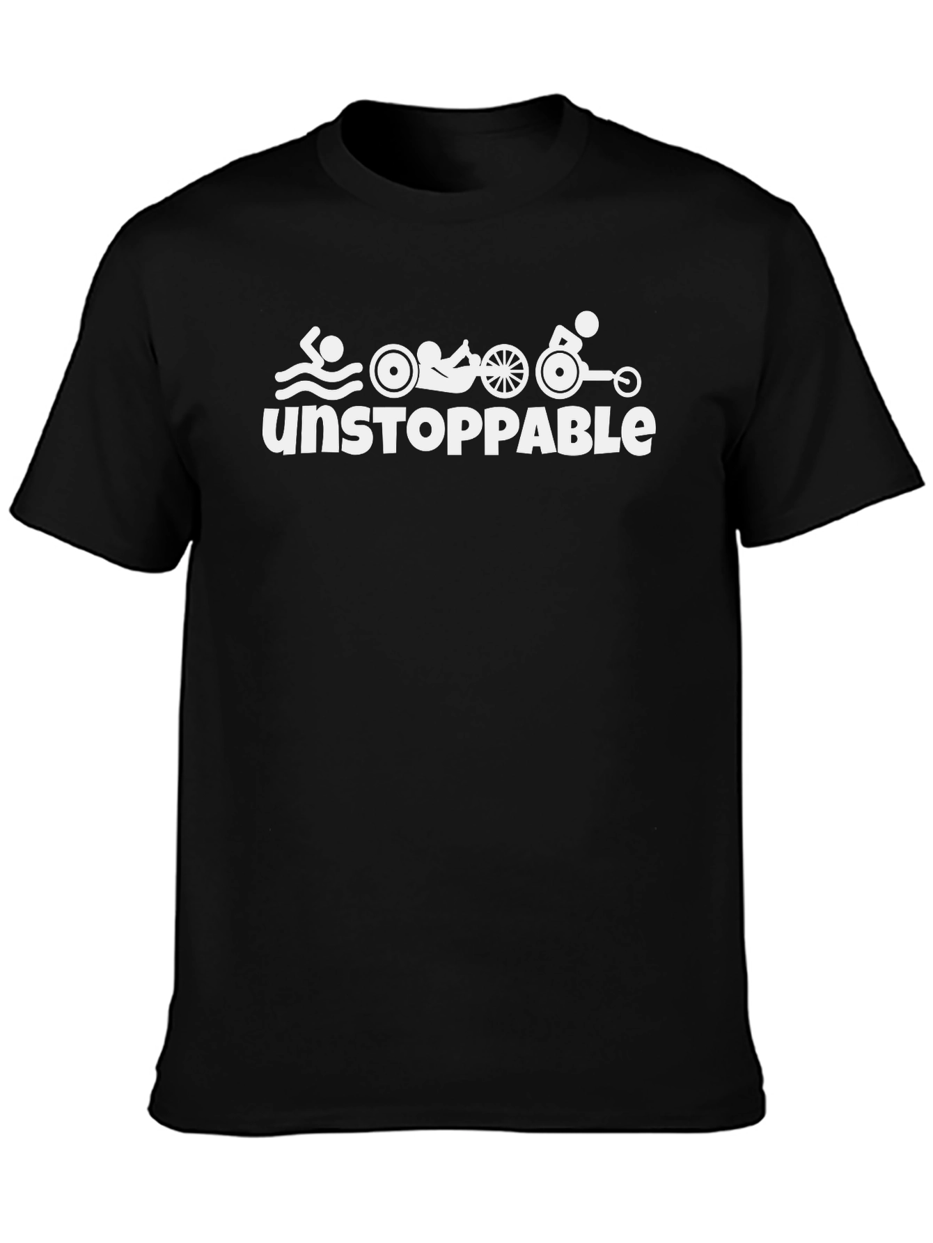 Unstoppable Triathlon T-Shirt | Swim Bike Wheelchair