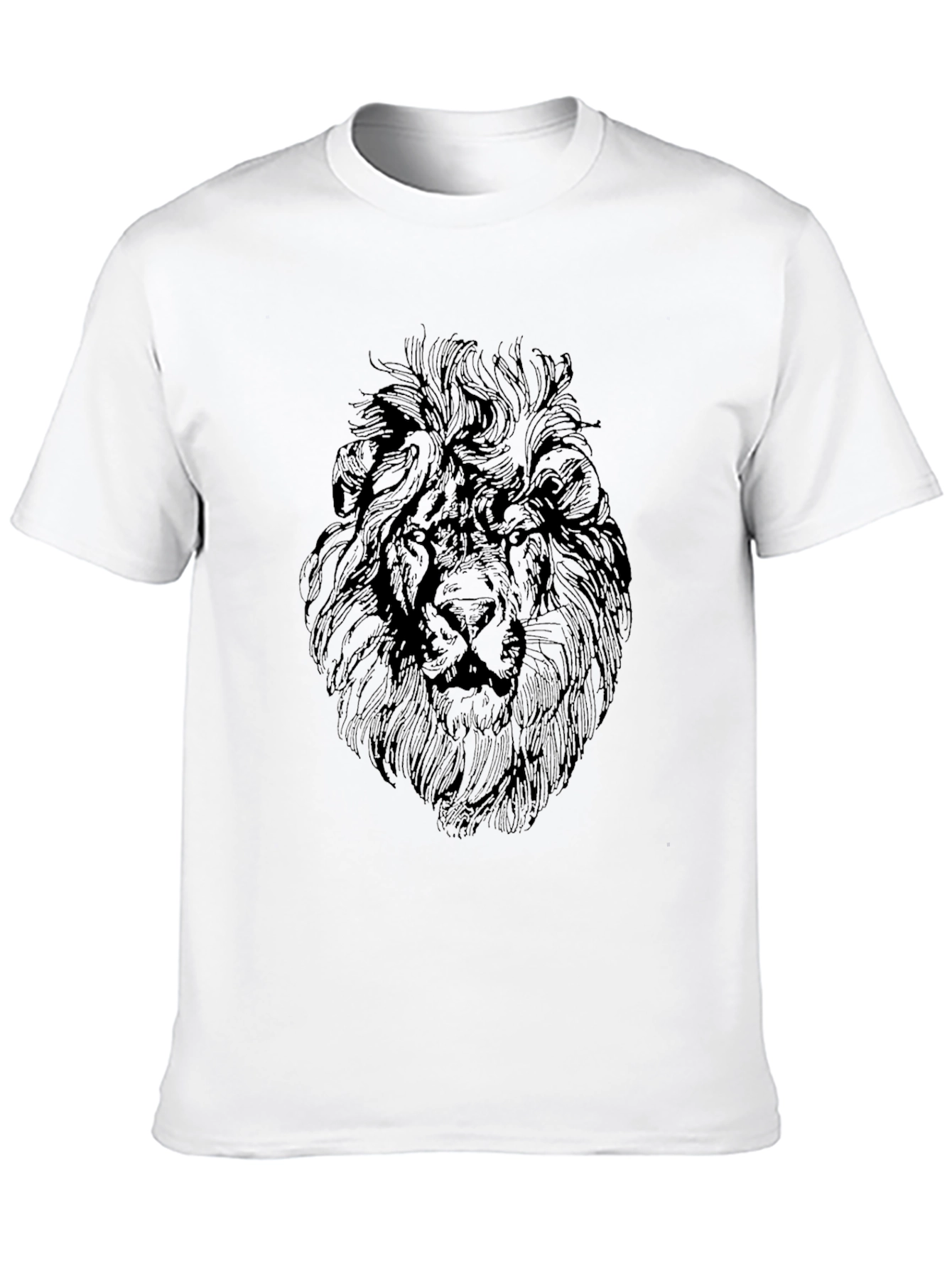 Lion Graphic Black T-Shirt