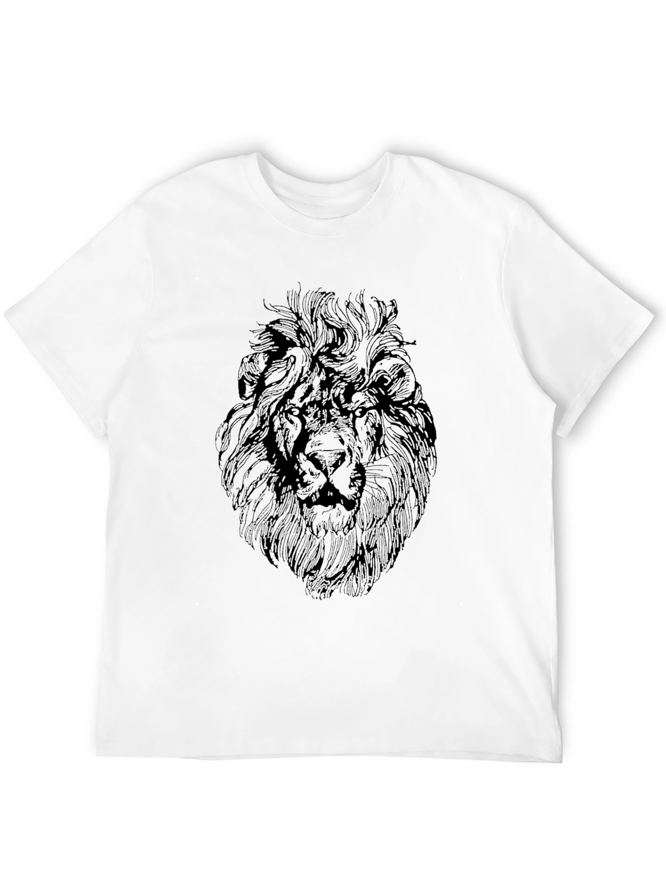 Lion Graphic Black T-Shirt