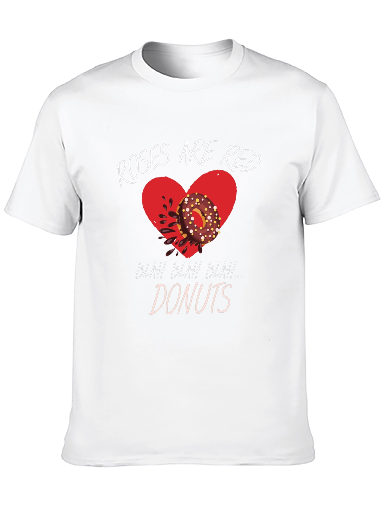 Roses Are Red Donuts T-Shirt - Funny Valentines Day