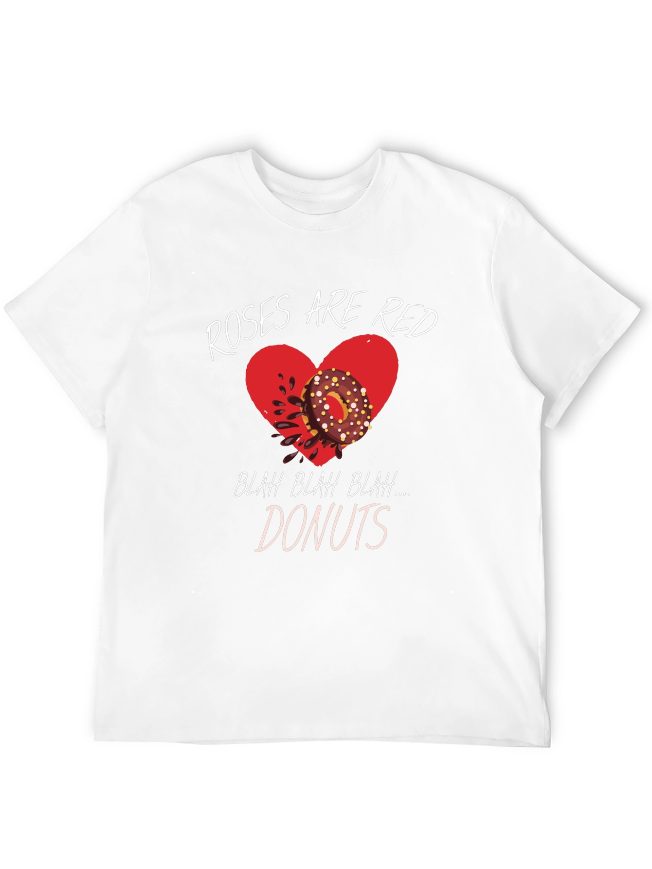 Roses Are Red Donuts T-Shirt - Funny Valentines Day