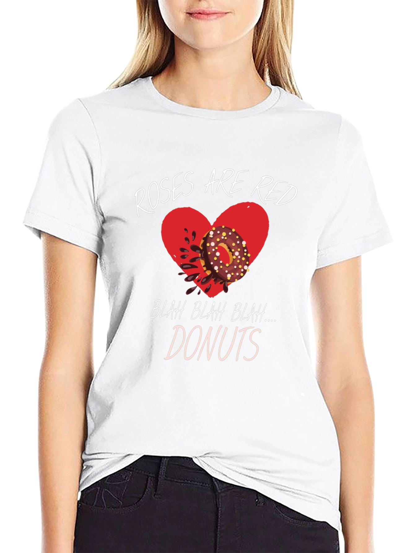 Roses Are Red Donuts T-Shirt - Funny Valentines Day