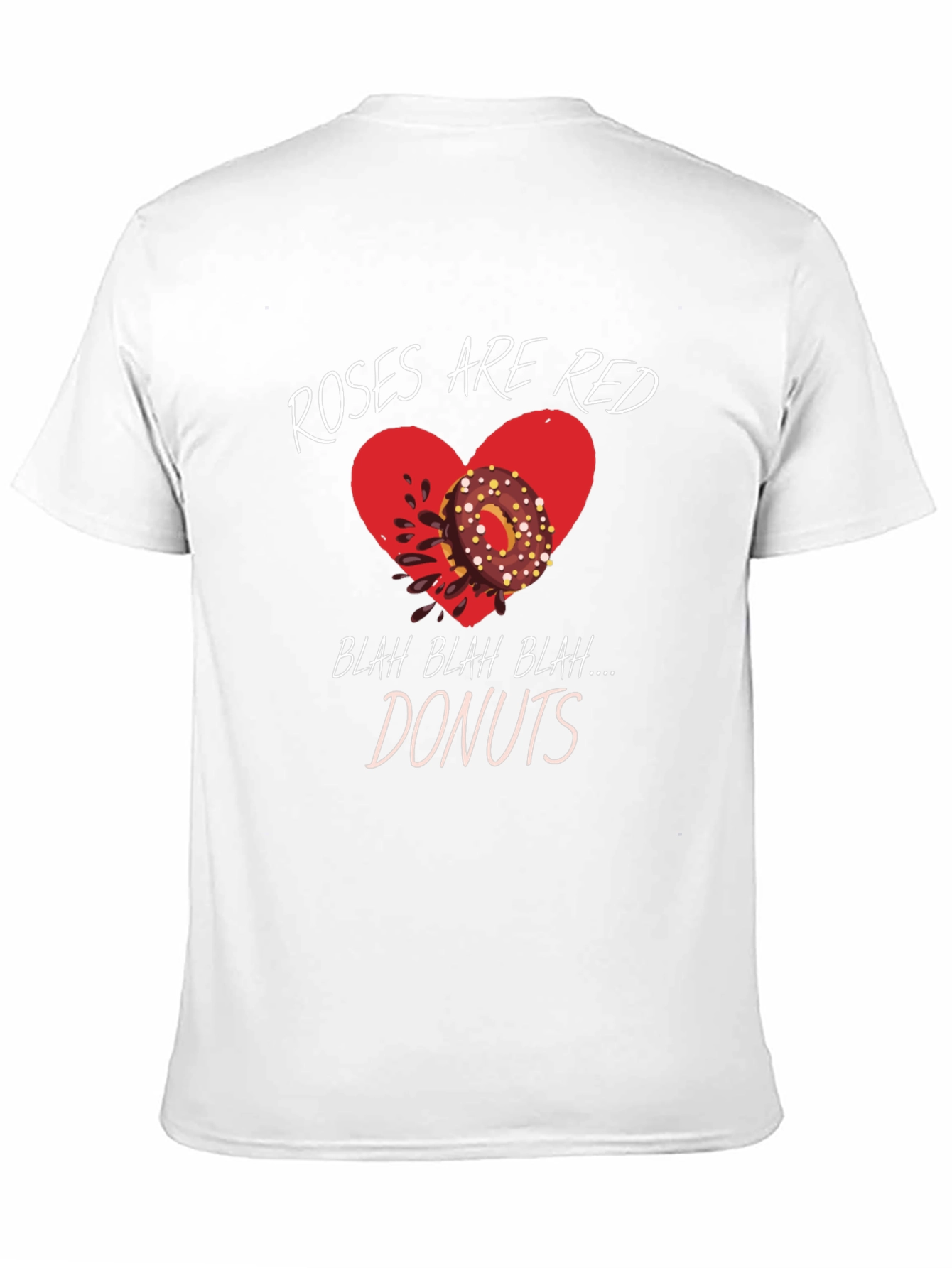 Roses Are Red Donuts T-Shirt - Funny Valentines Day