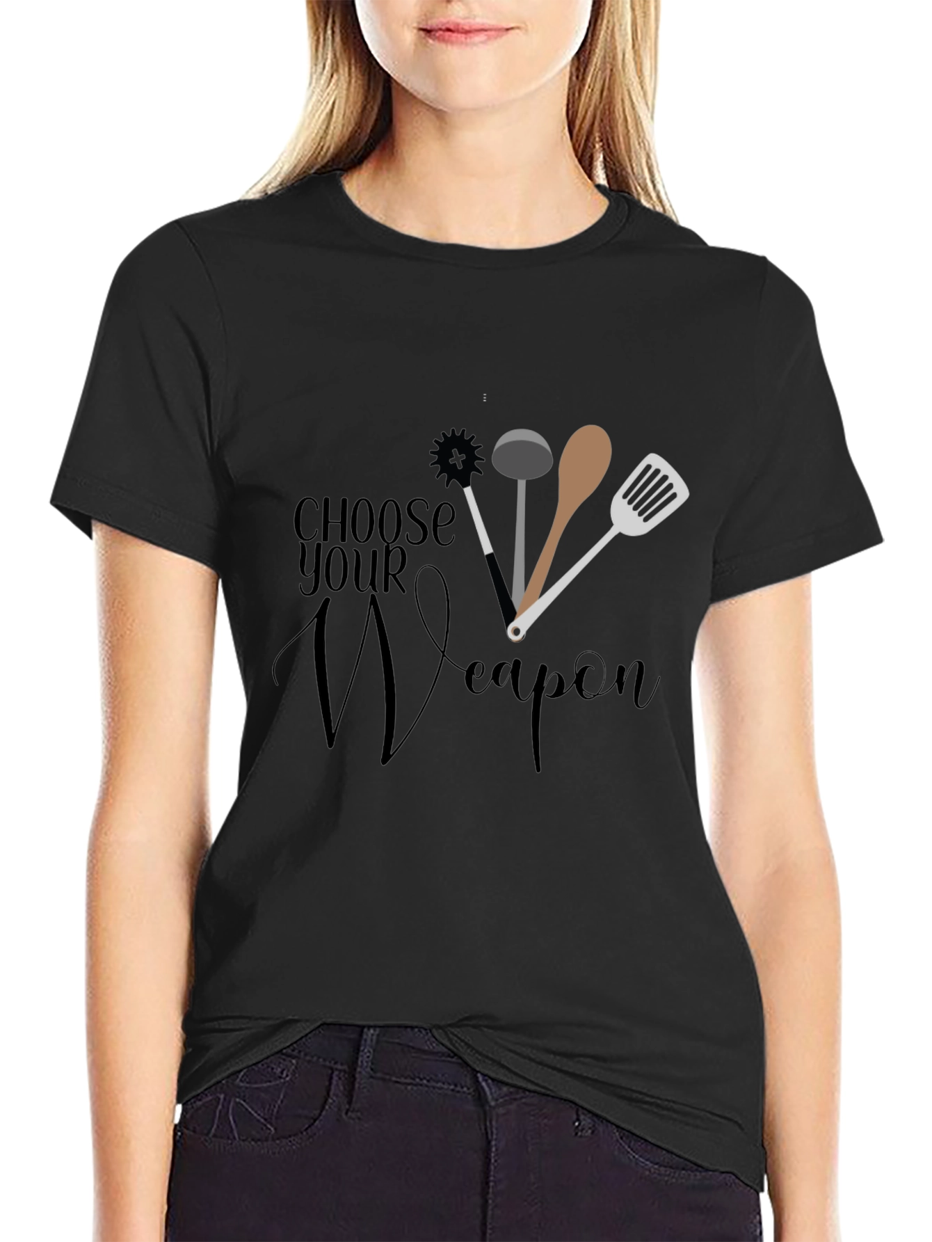 Choose Your Weapon Chef Graphic T-Shirt