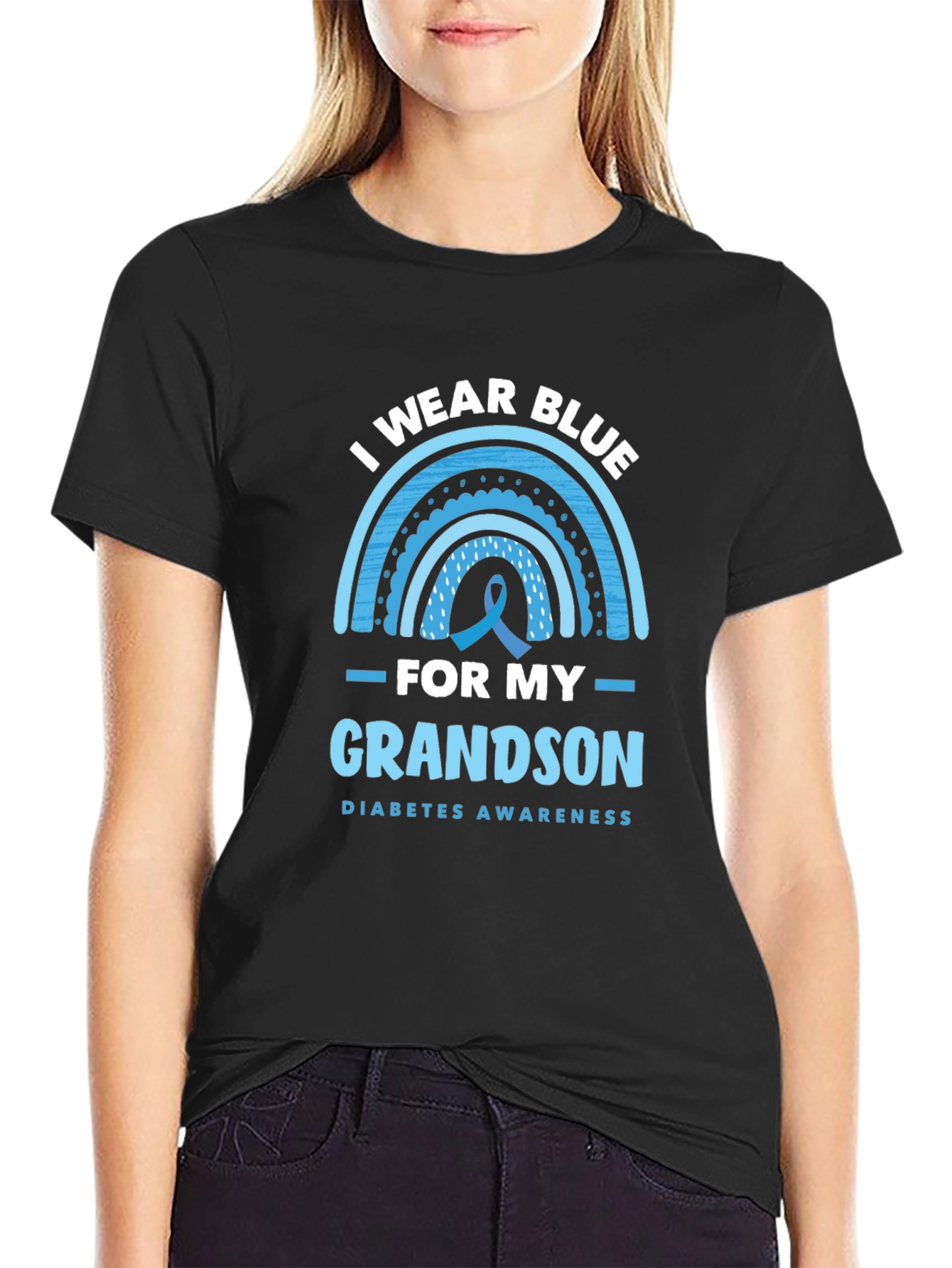 Diabetes Awareness Grandson T-Shirt