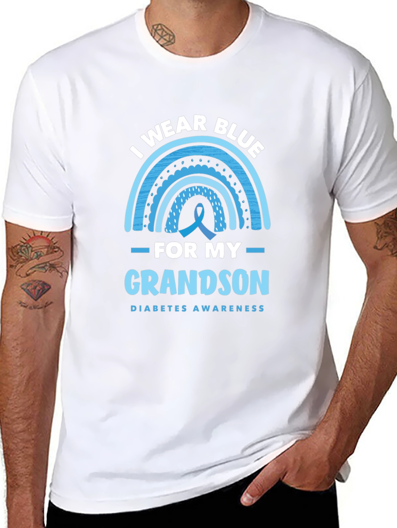 Diabetes Awareness Grandson T-Shirt