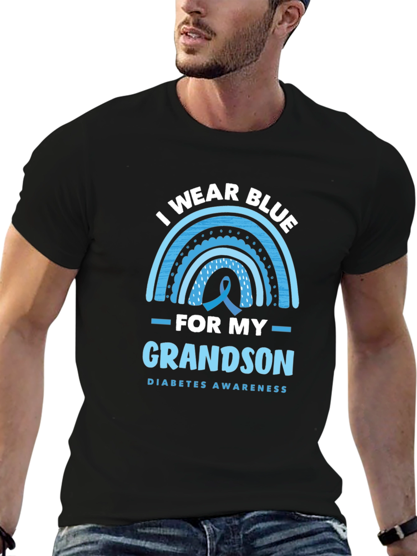 Diabetes Awareness Grandson T-Shirt