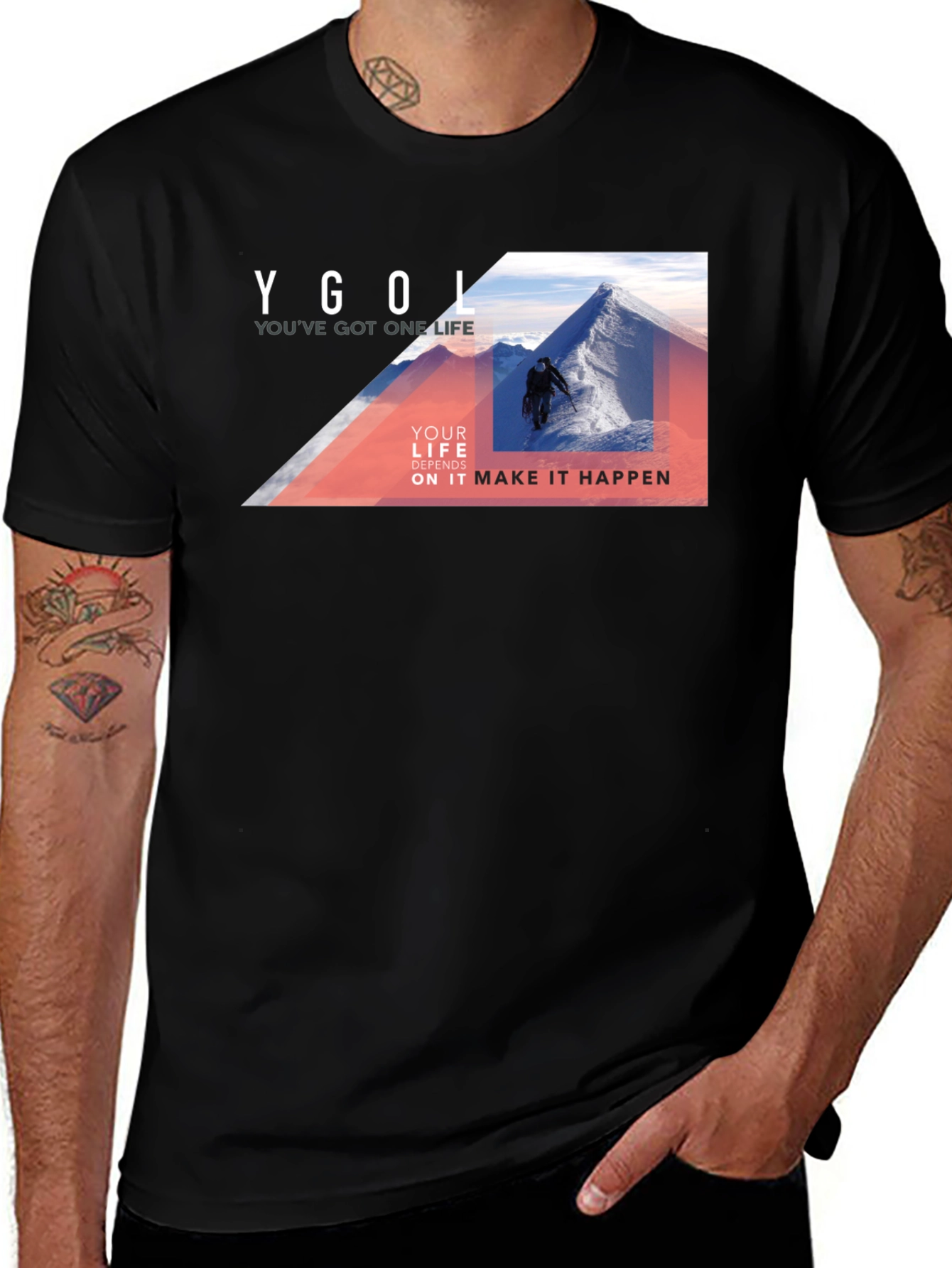 YOLO Mountain Climb Graphic Tee