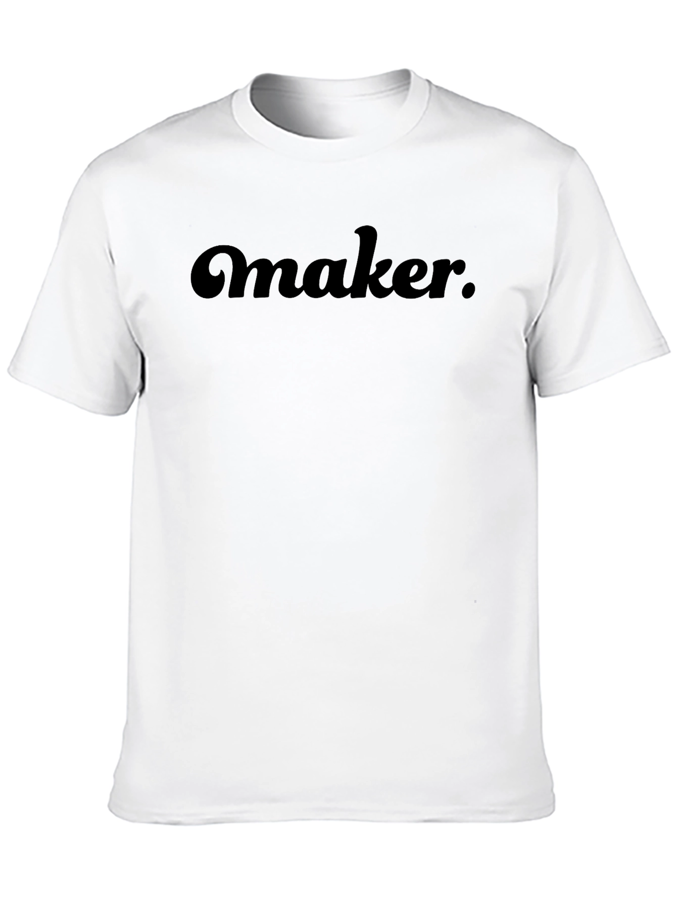 Maker T-Shirt - Retro Style - Black