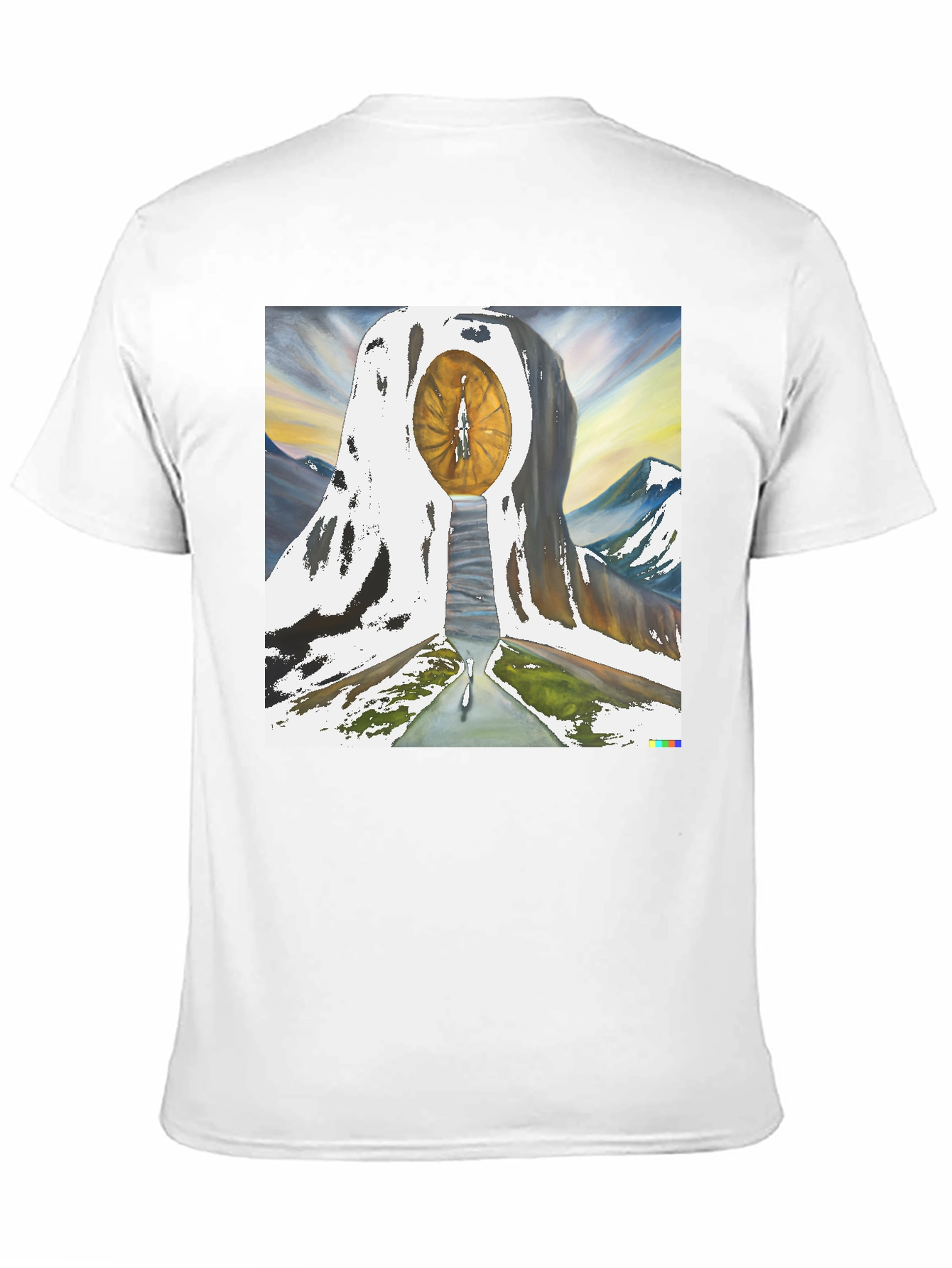 Eye of Time Graphic Tee - Black Cotton Blend