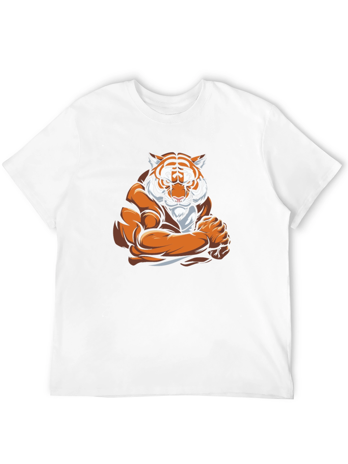 Tiger Muscle Graphic Black T-Shirt