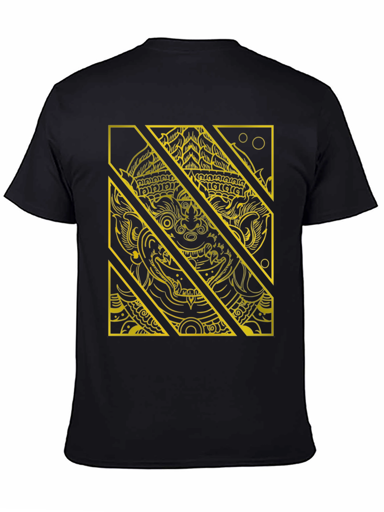 Hanuman Graphic Tee - Striking Black T-Shirt