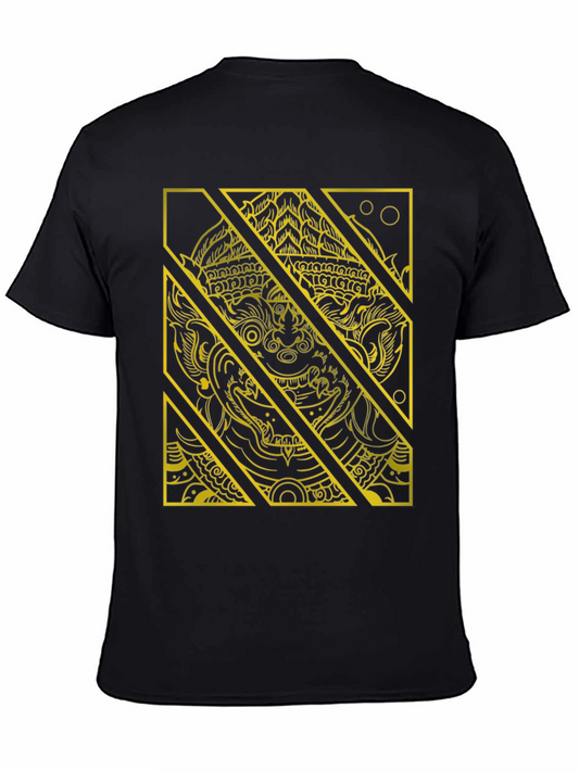 Hanuman Graphic Tee - Striking Black T-Shirt