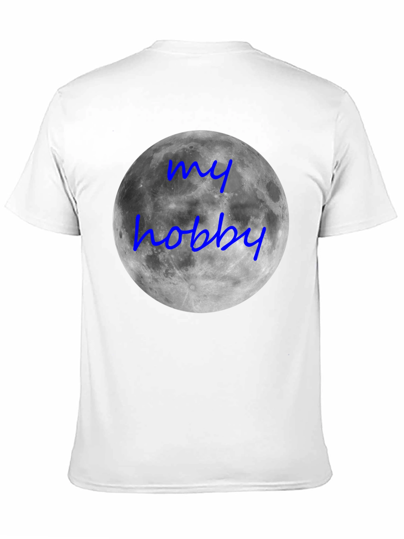 My Hobby Moon T-Shirt - Black Crew Neck Tee