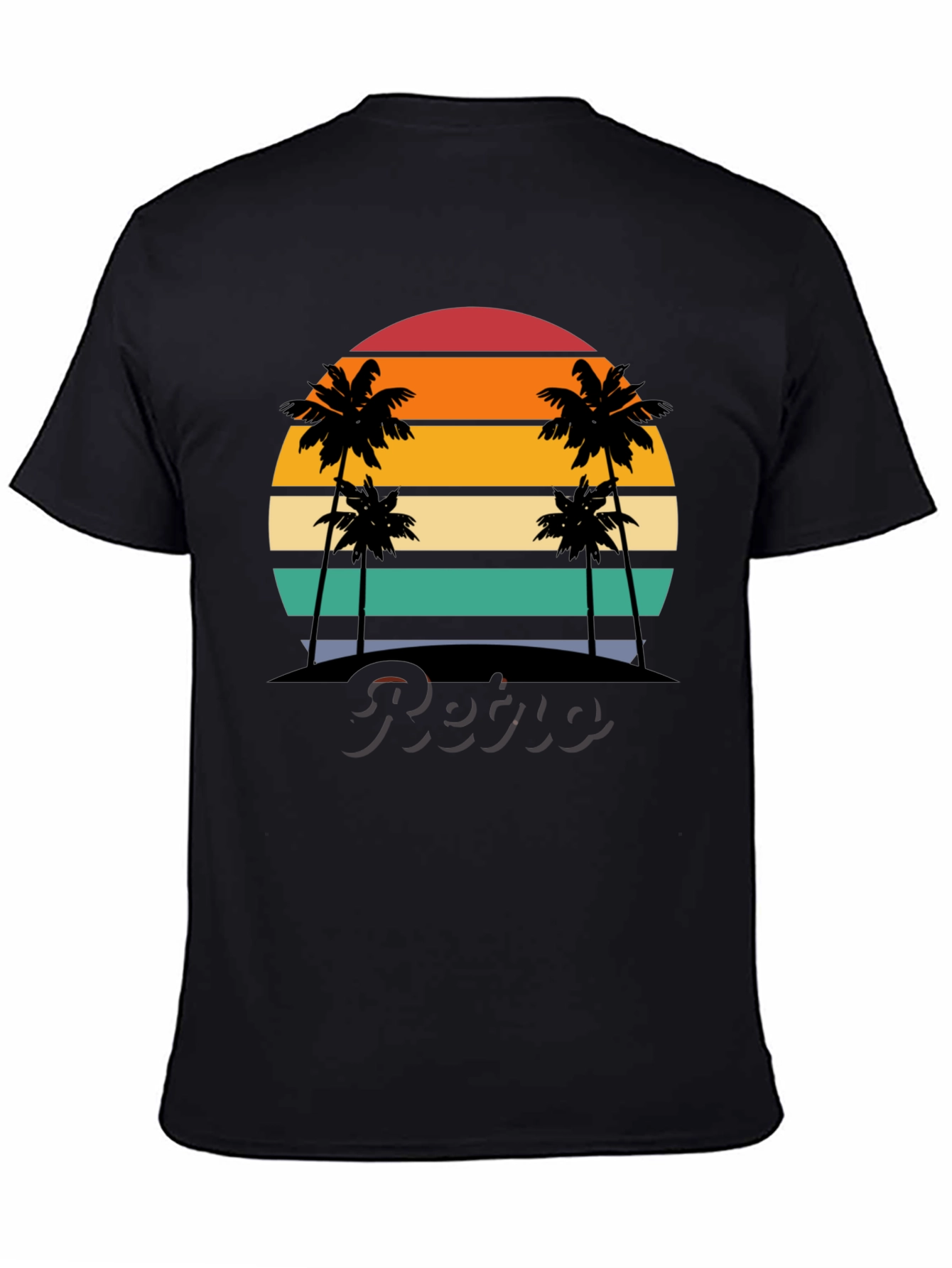 Retro Sunset Palm Tree T-Shirt
