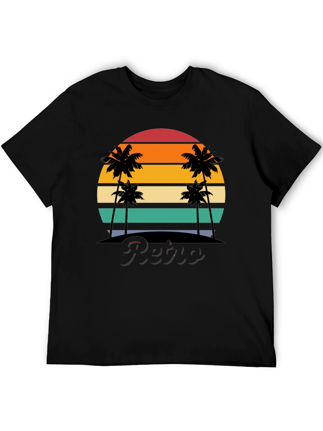 Retro Sunset Palm Tree T-Shirt