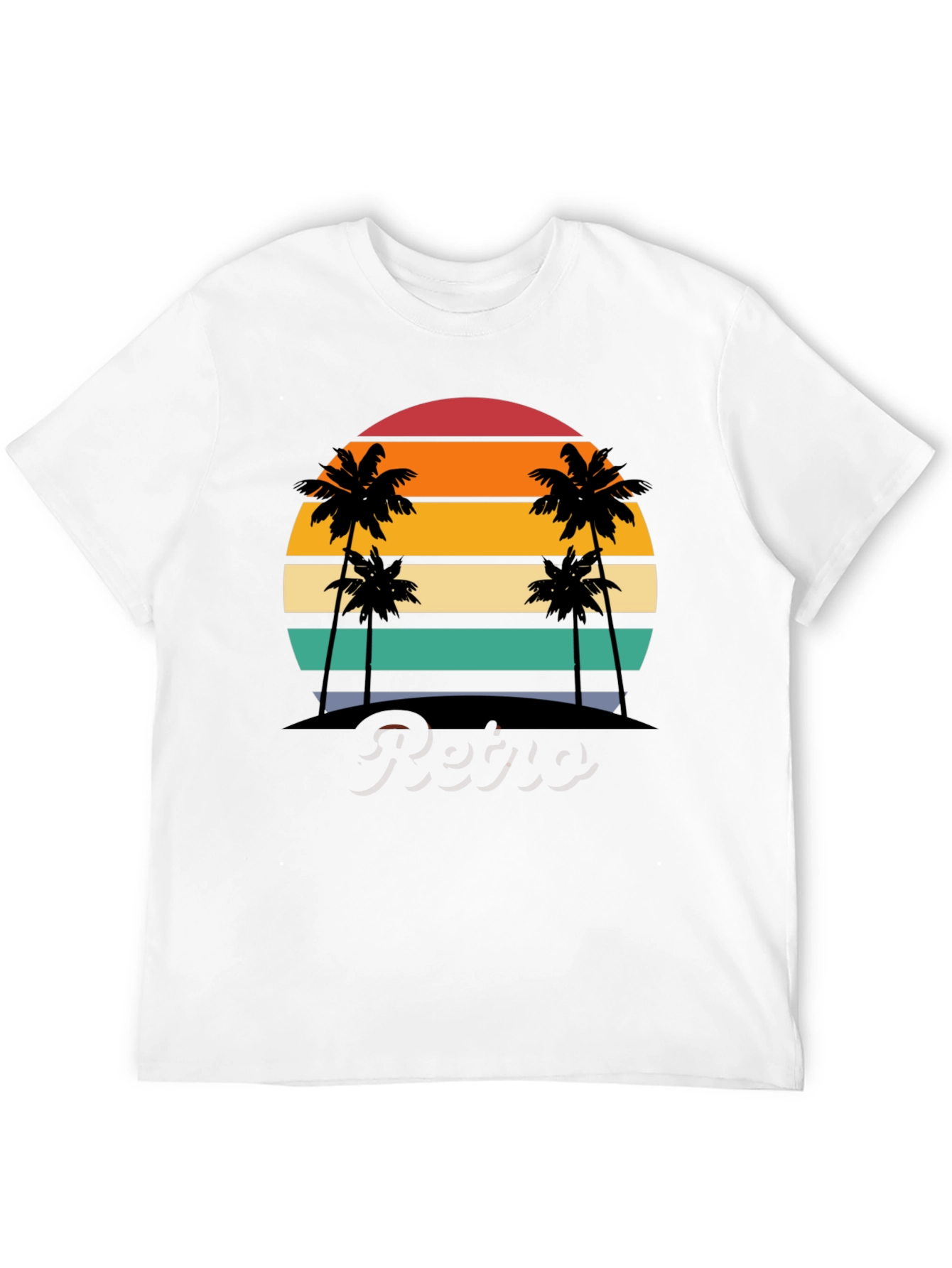 Retro Sunset Palm Tree T-Shirt