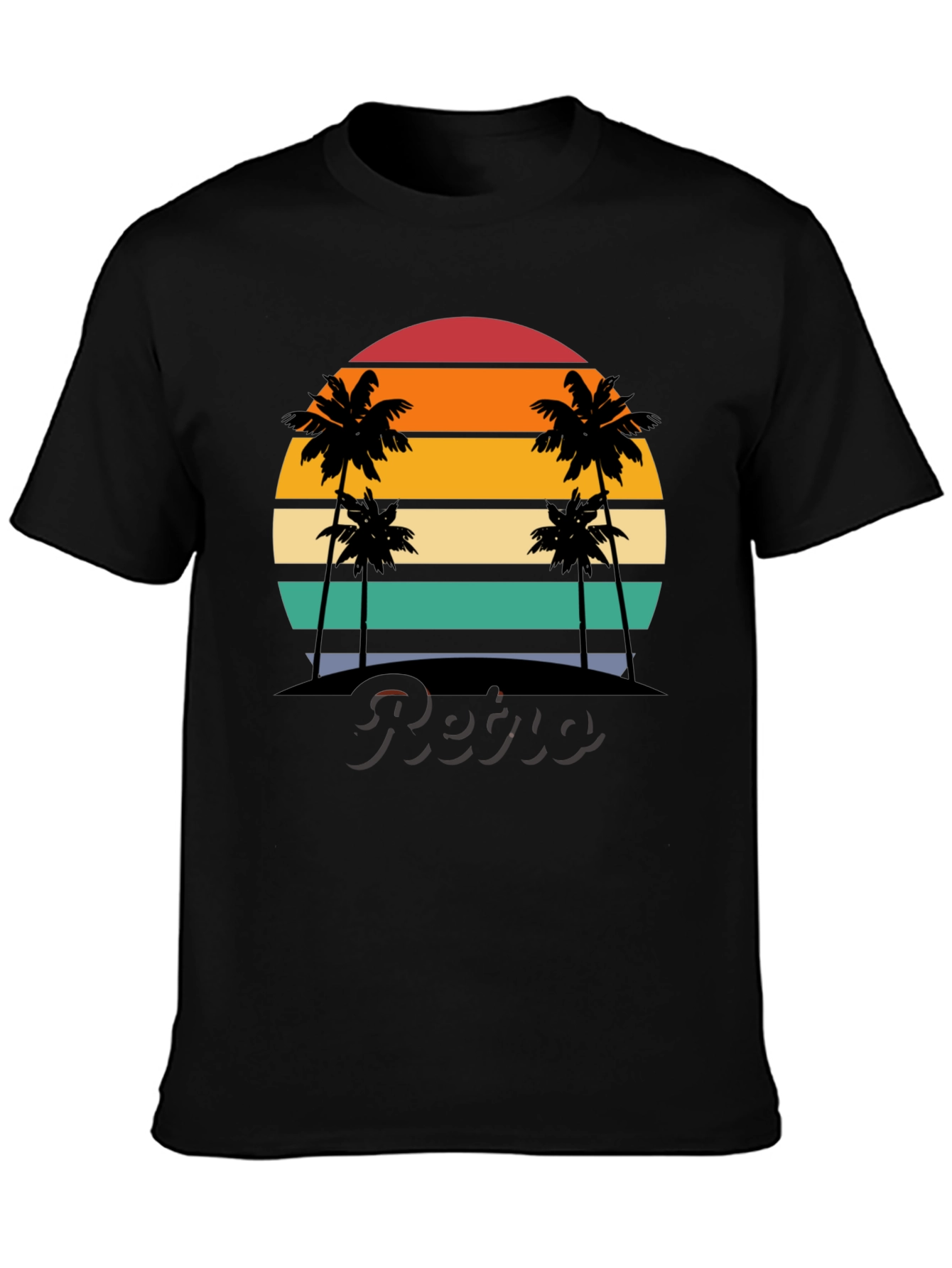 Retro Sunset Palm Tree T-Shirt