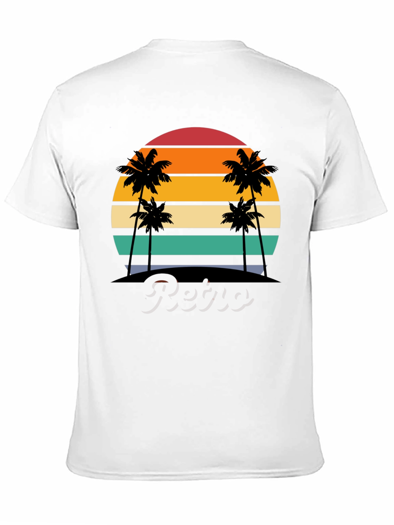 Retro Sunset Palm Tree T-Shirt