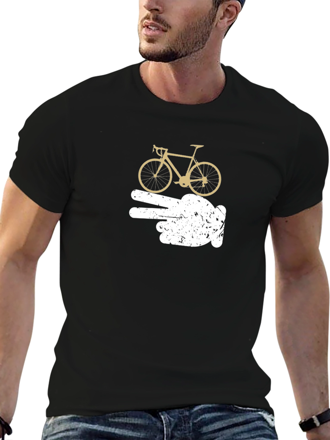 Cycle Finger Print T-Shirt