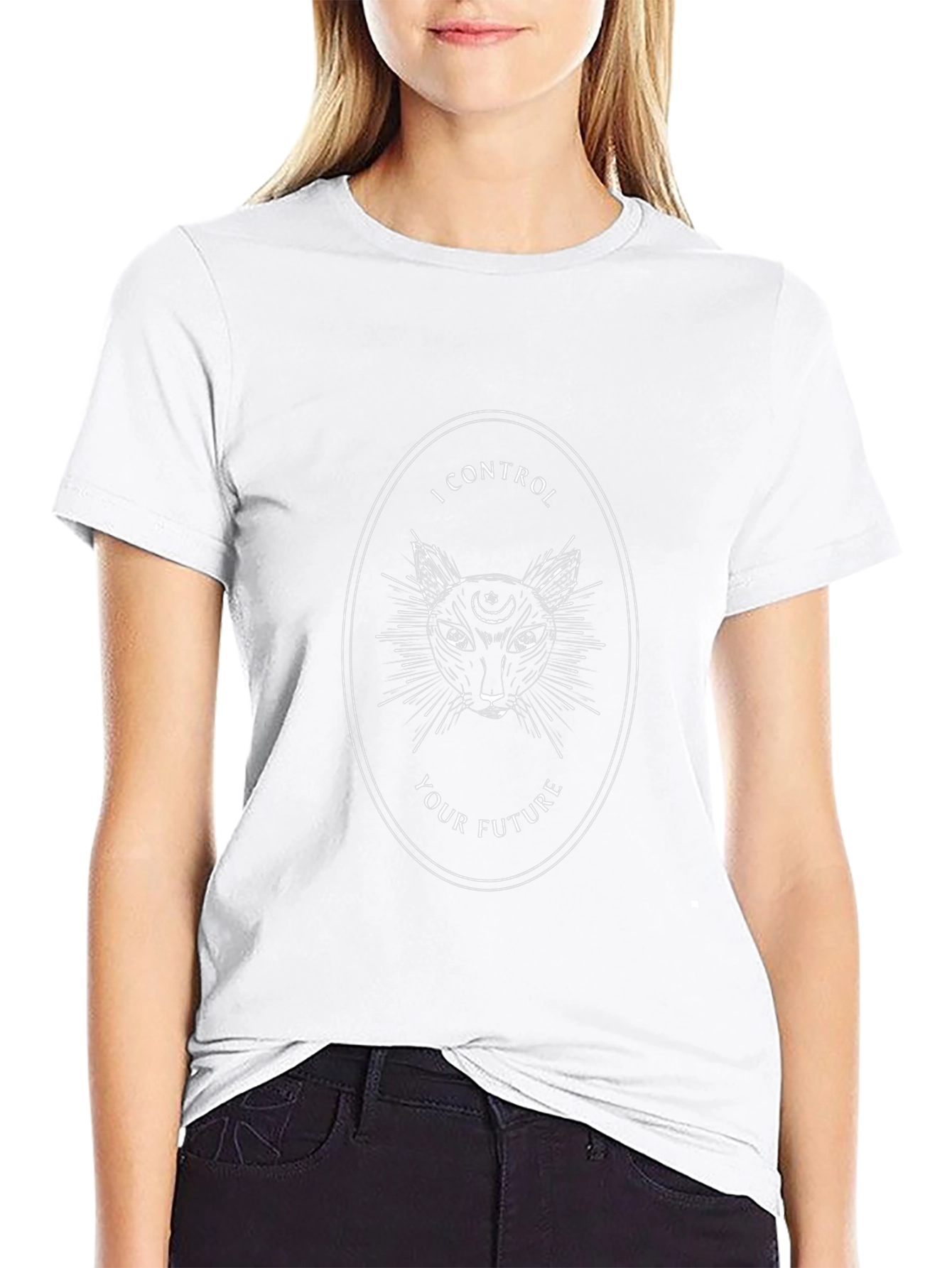 Mystic Cat Graphic Tee - Control Your Future