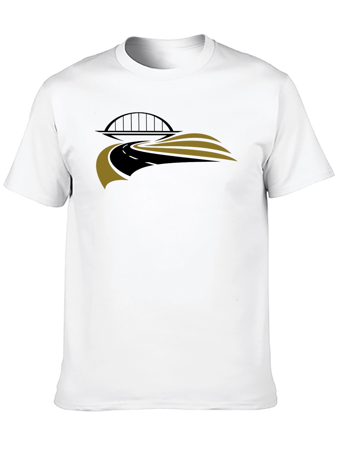 Road Bridge Graphic T-Shirt - Modern Design
