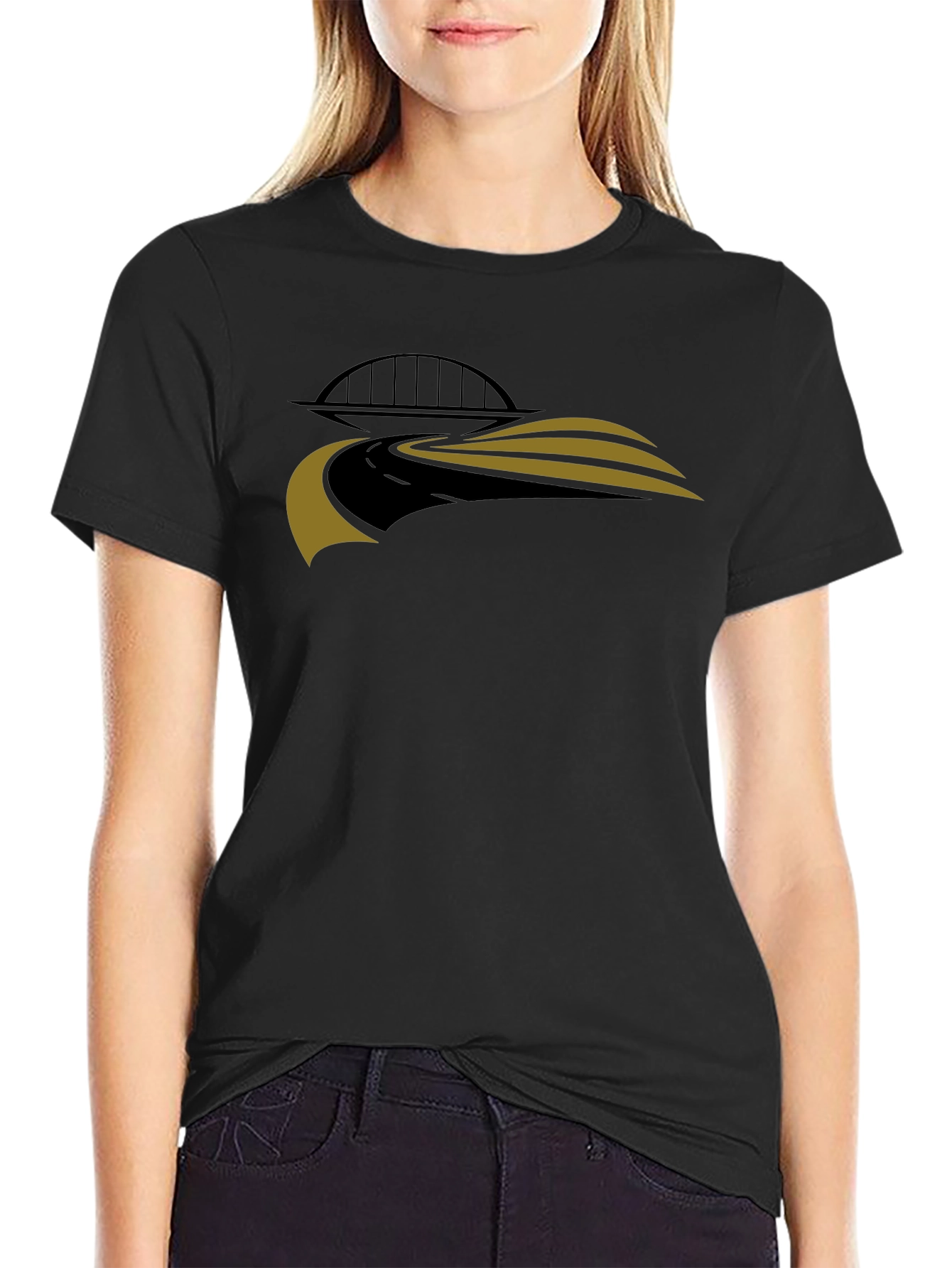Road Bridge Graphic T-Shirt - Modern Design