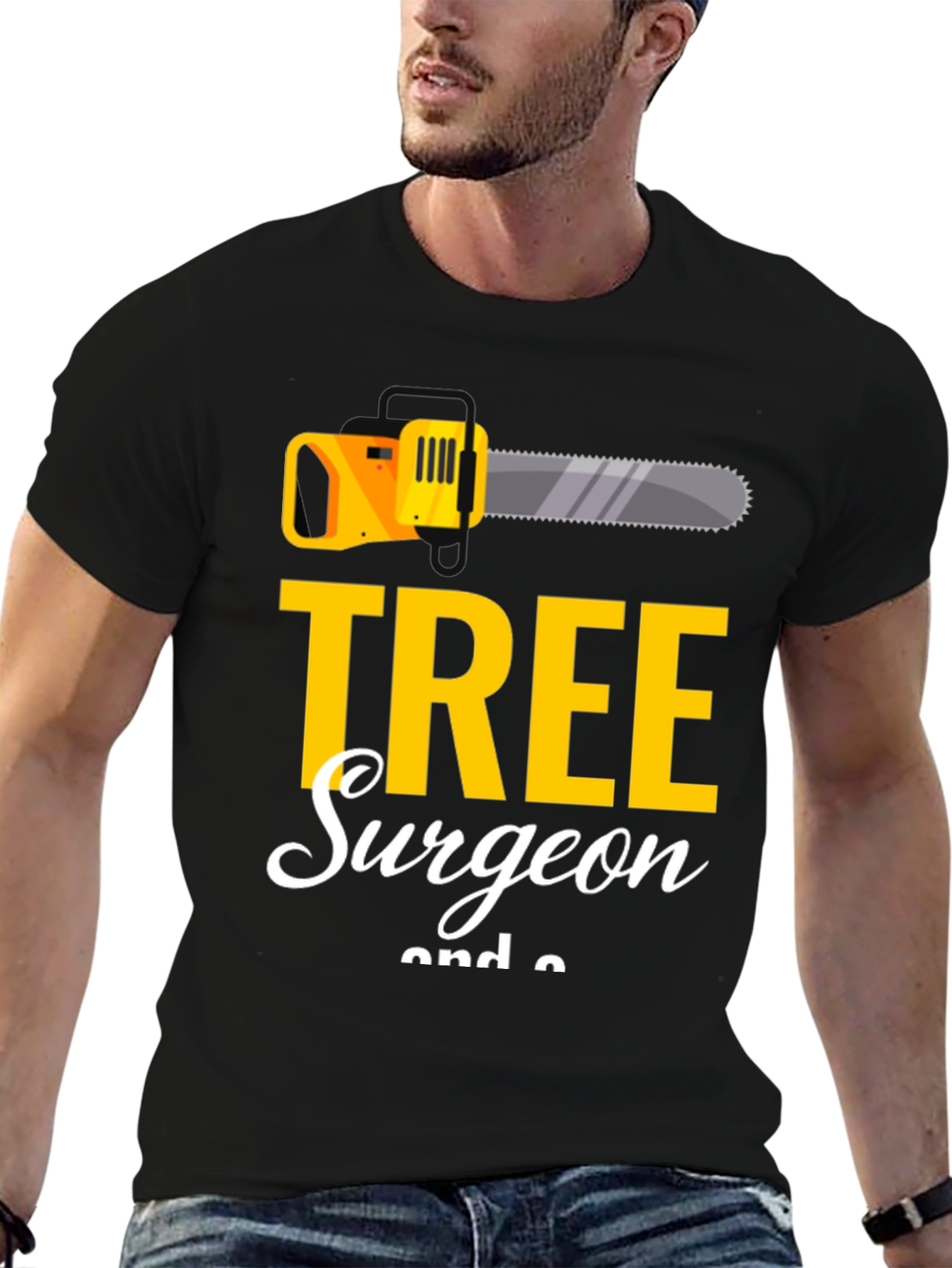 Tree Surgeon Graphic Tee - Chainsaw Design