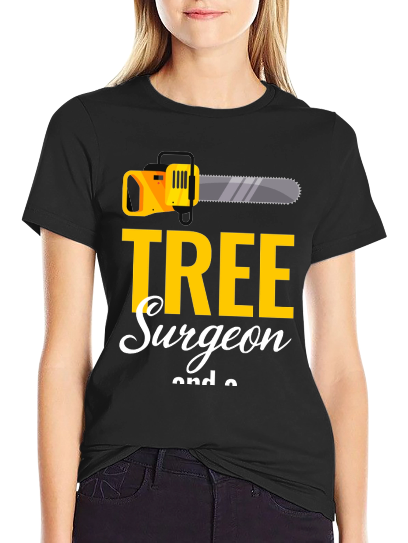 Tree Surgeon Graphic Tee - Chainsaw Design