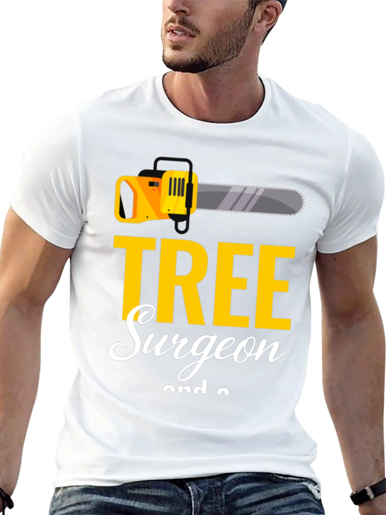 Tree Surgeon Graphic Tee - Chainsaw Design