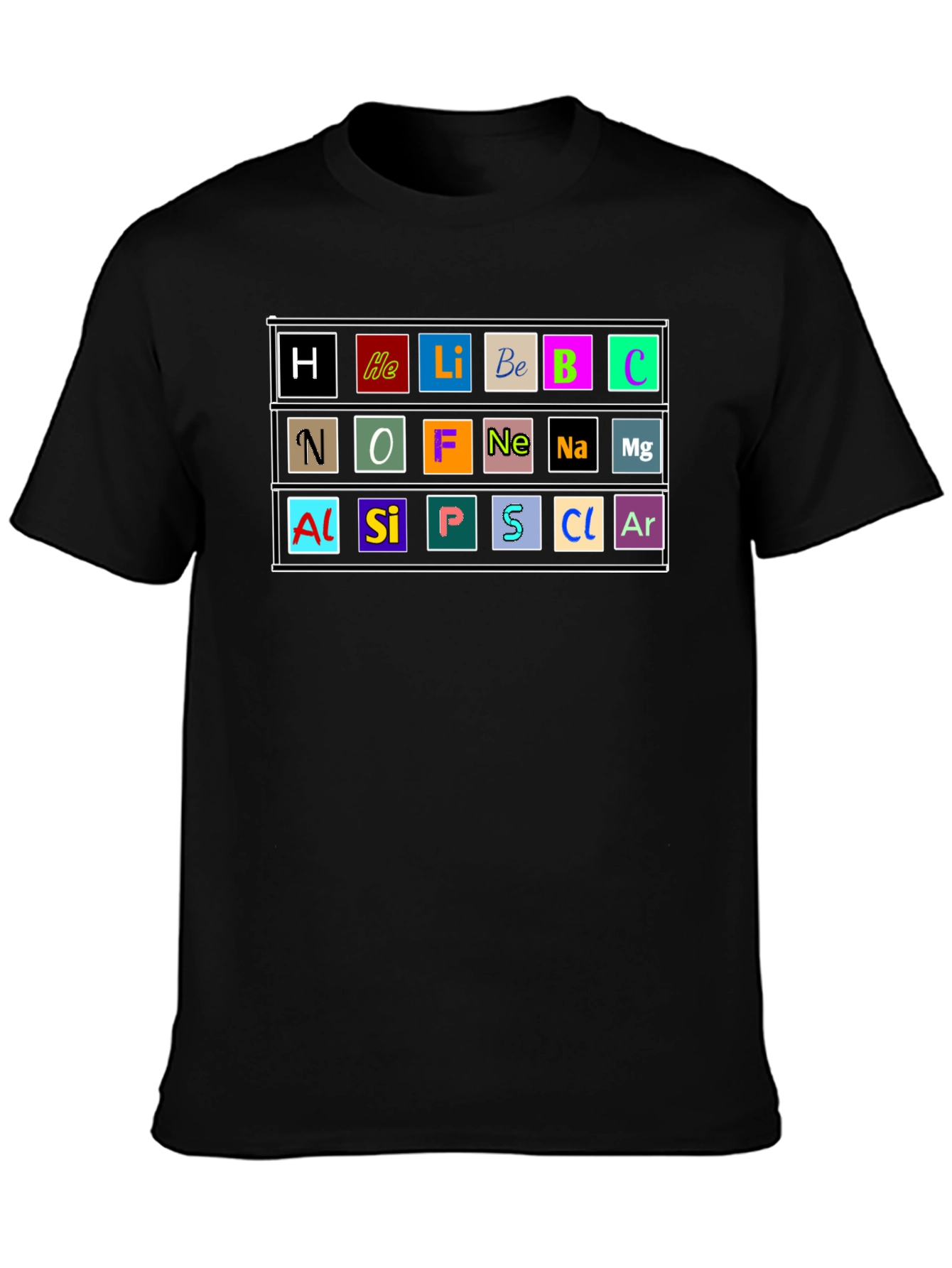 Periodic Table of Elements Graphic T-Shirt