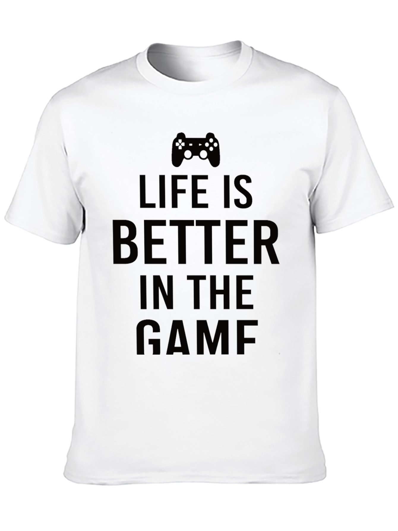 Life is Better in the Game Black T-Shirt