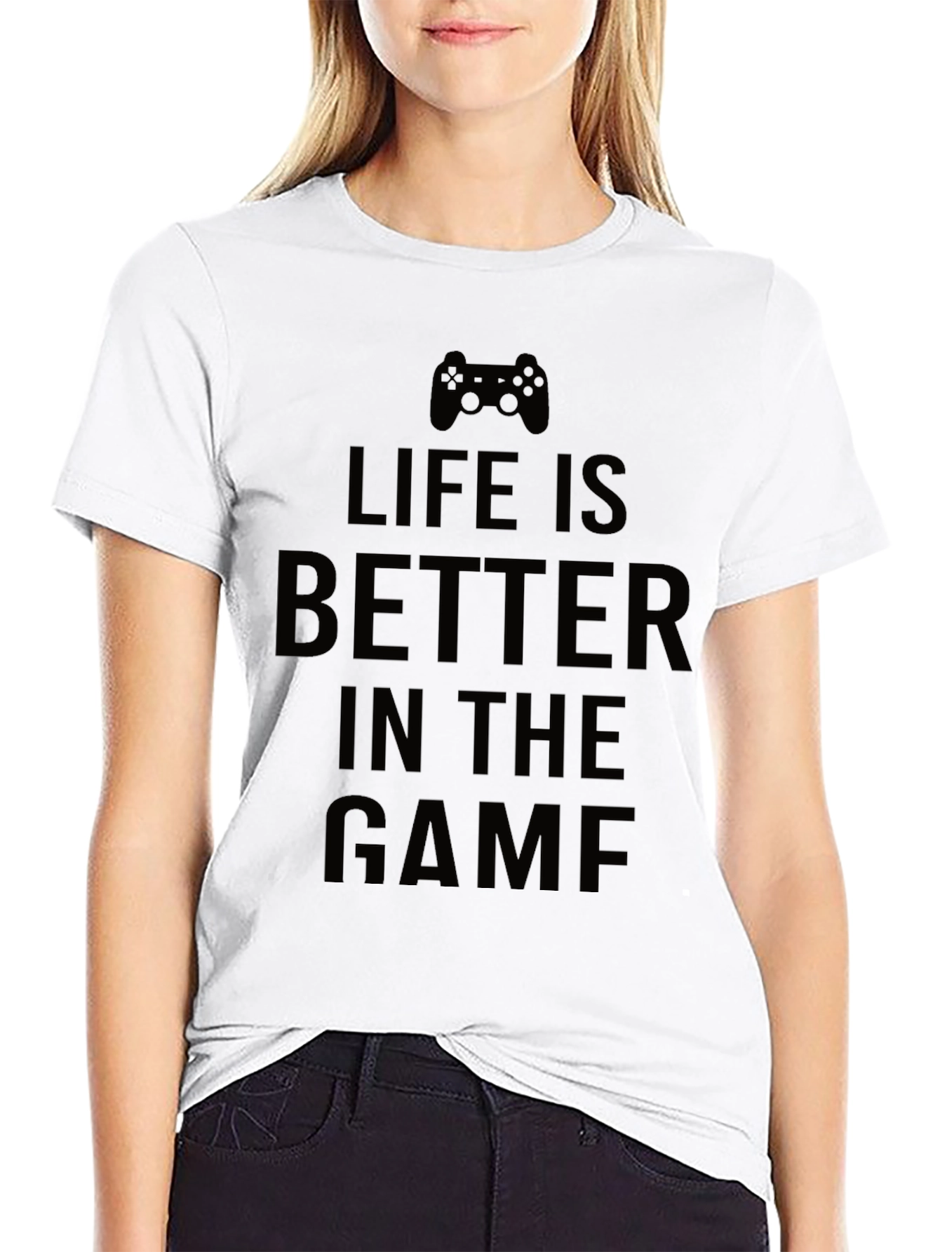 Life is Better in the Game Black T-Shirt
