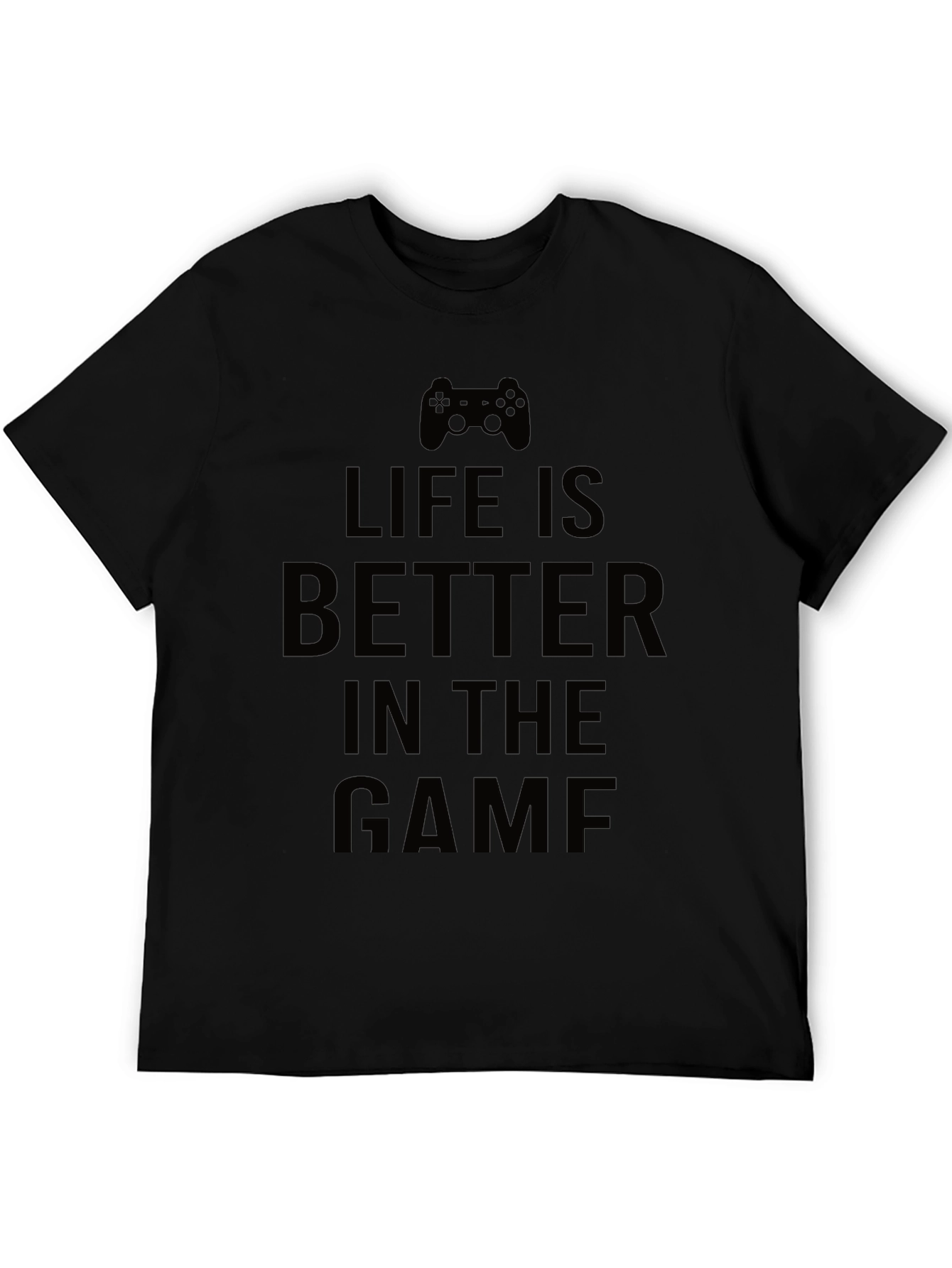 Life is Better in the Game Black T-Shirt