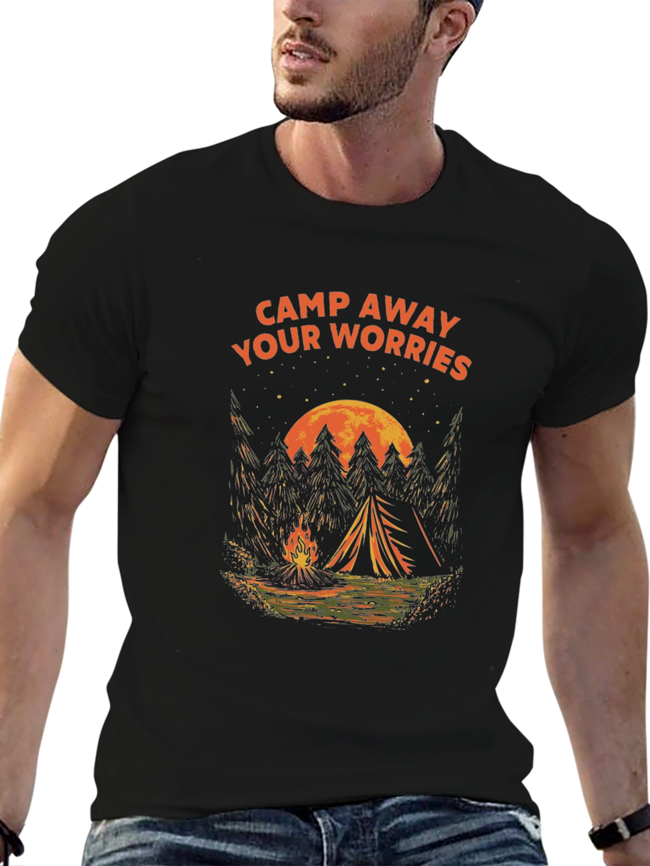 Camp Away Your Worries Graphic Tee