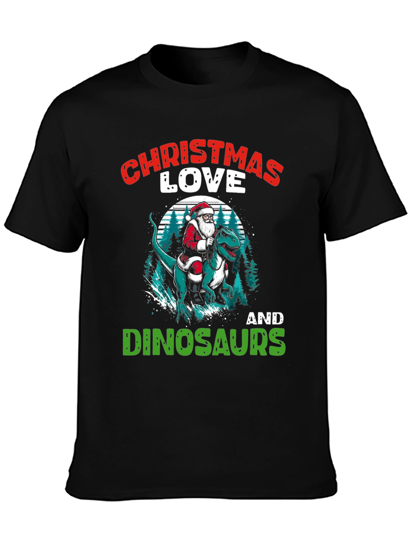 Christmas Love Dinosaurs T-Shirt