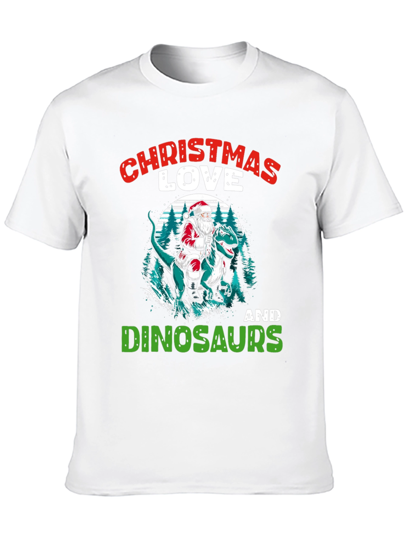 Christmas Love Dinosaurs T-Shirt