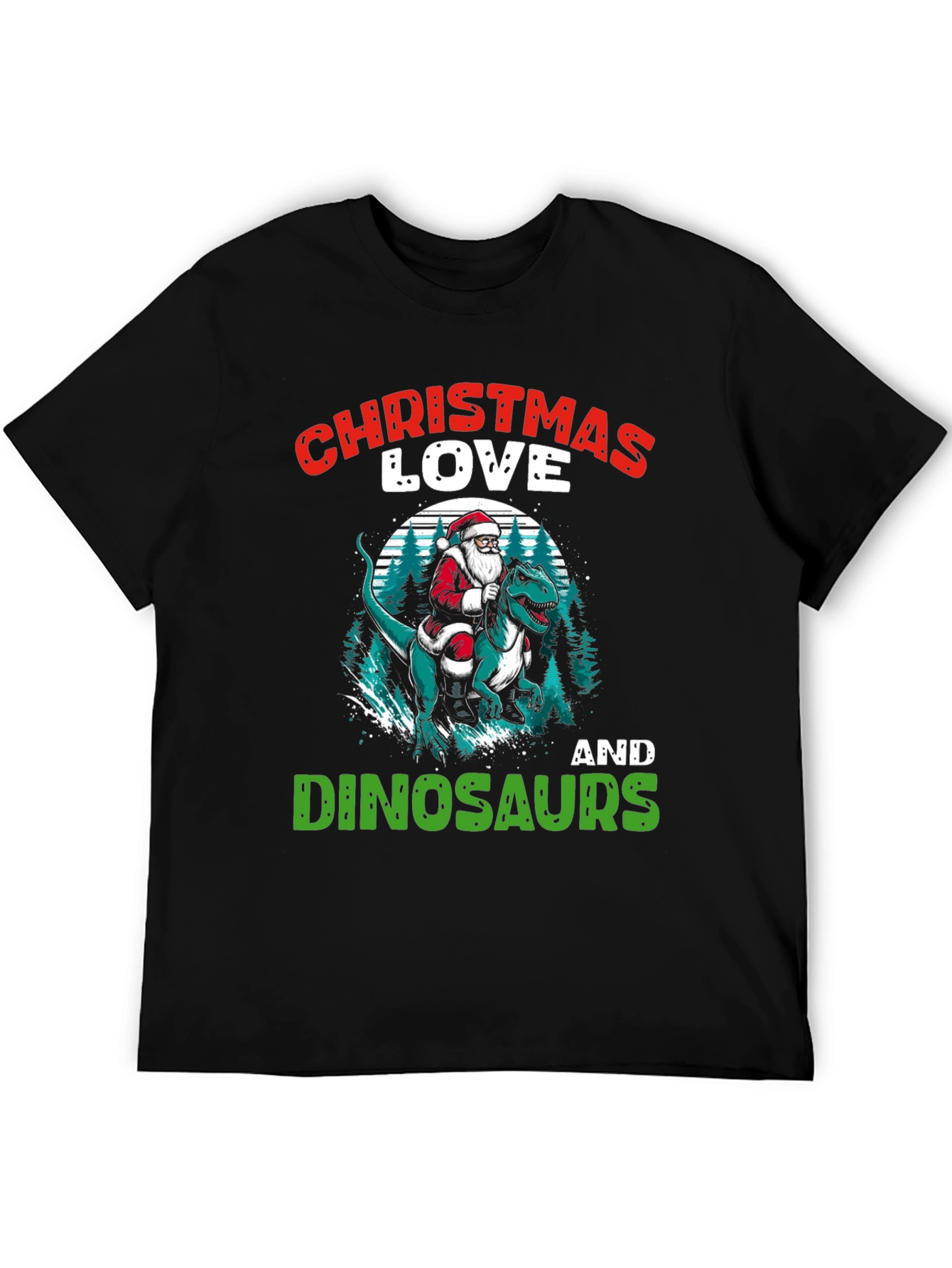 Christmas Love Dinosaurs T-Shirt