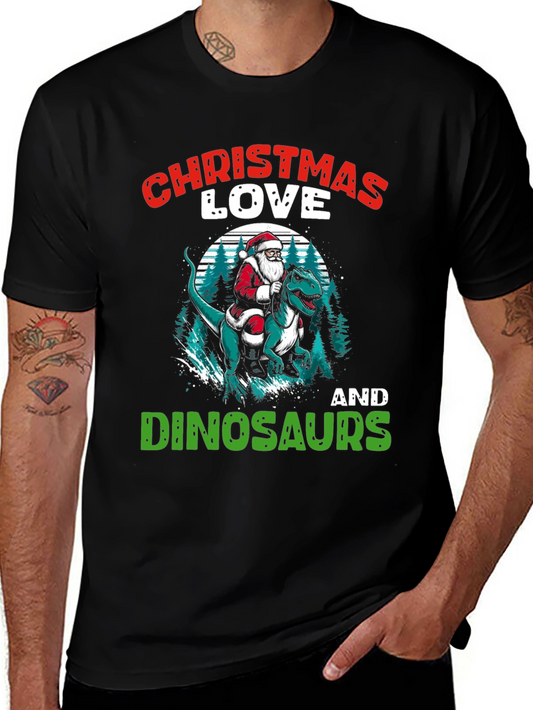 Christmas Love Dinosaurs T-Shirt