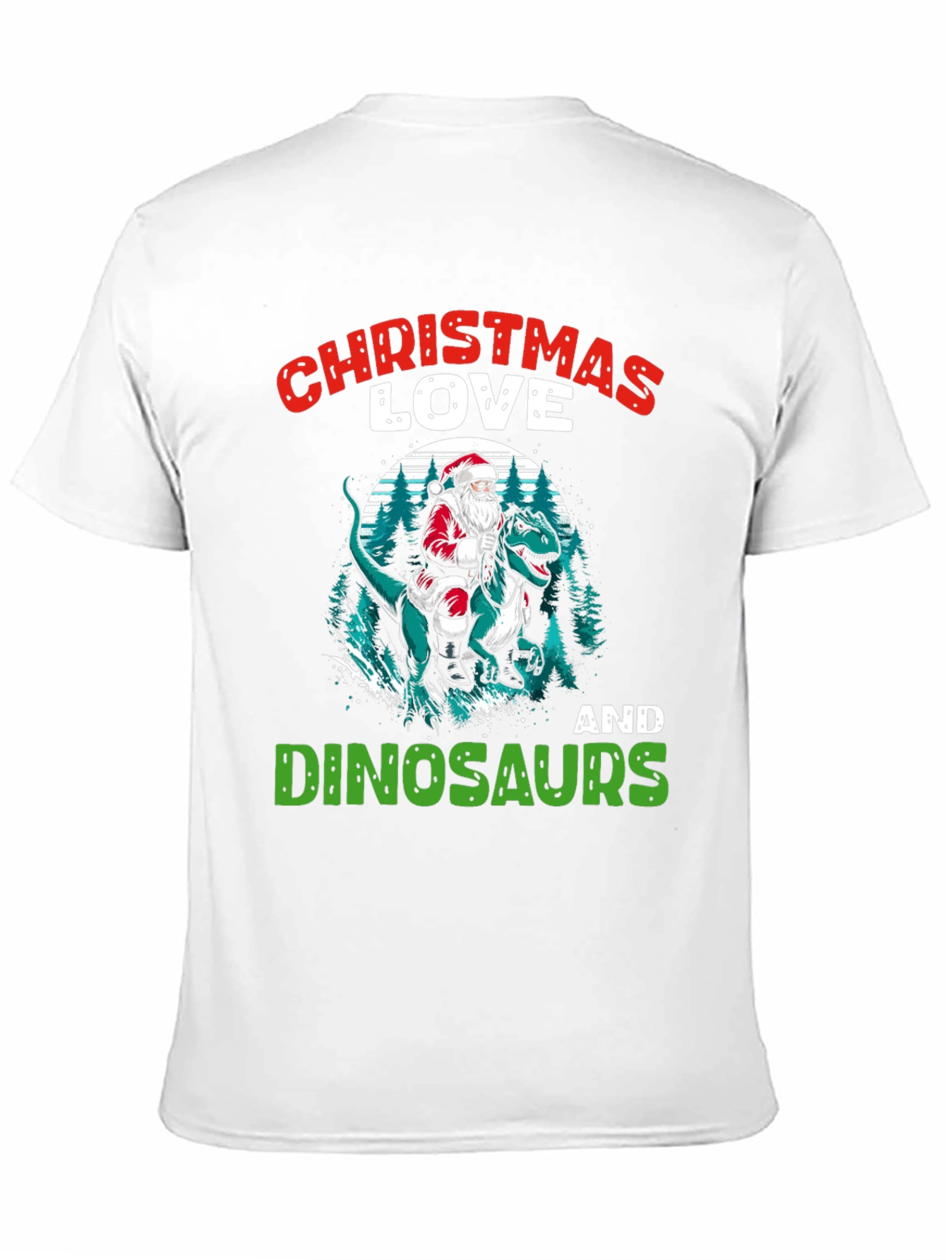Christmas Love Dinosaurs T-Shirt
