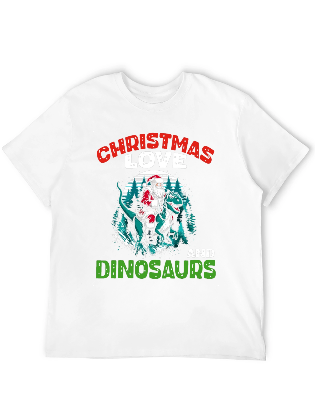 Christmas Love Dinosaurs T-Shirt