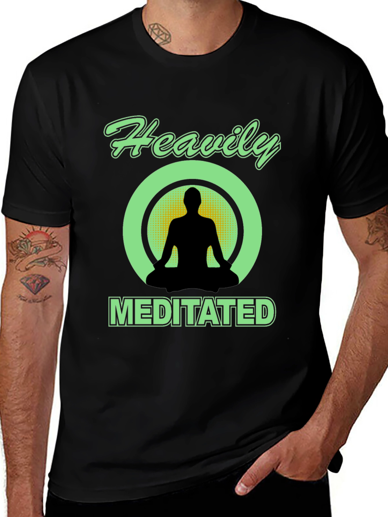 Heavily Meditated Black T-Shirt