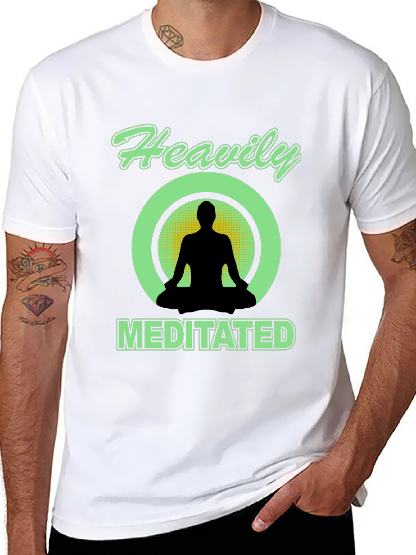 Heavily Meditated Black T-Shirt