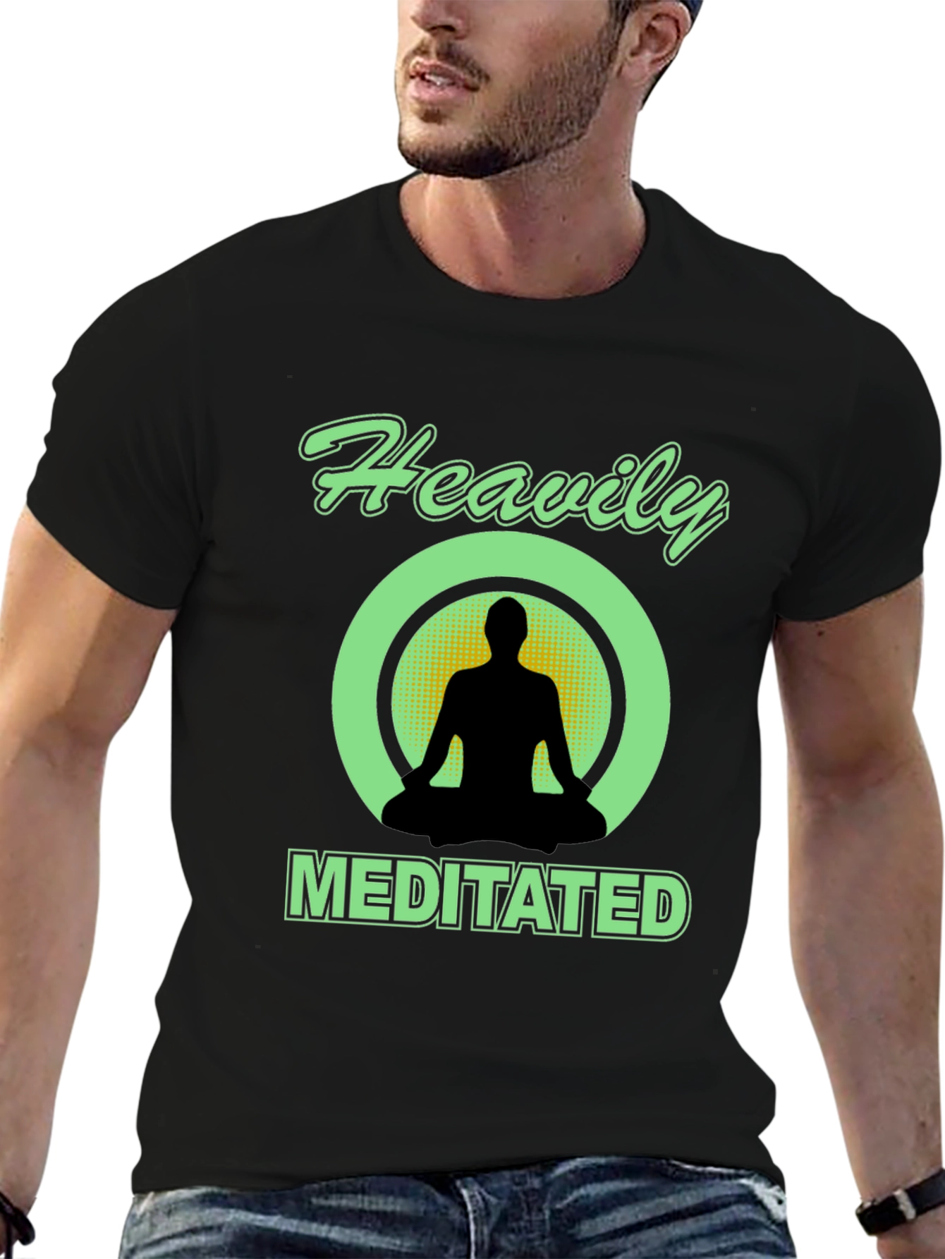 Heavily Meditated Black T-Shirt