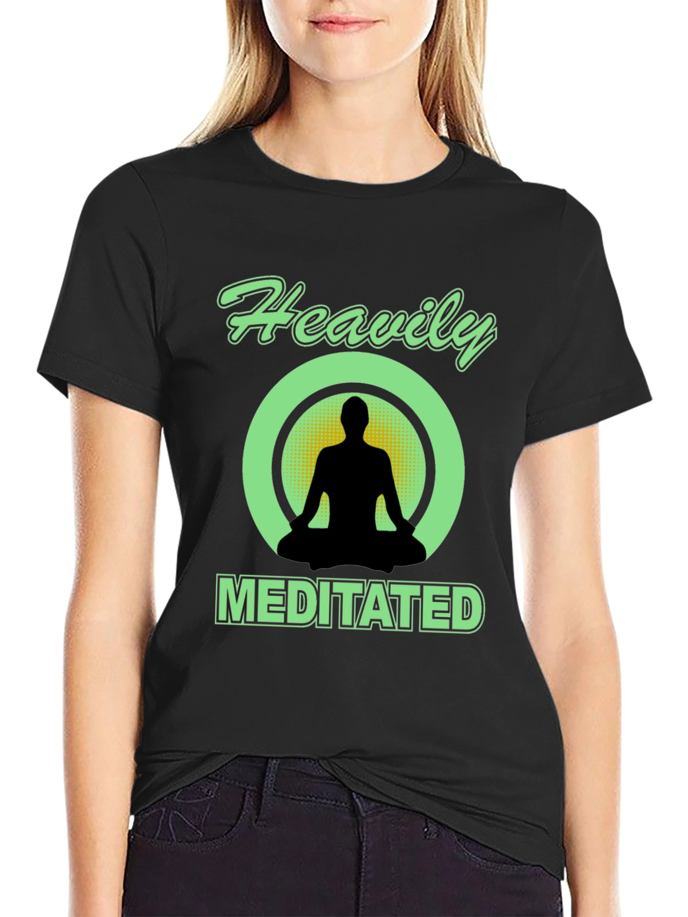 Heavily Meditated Black T-Shirt