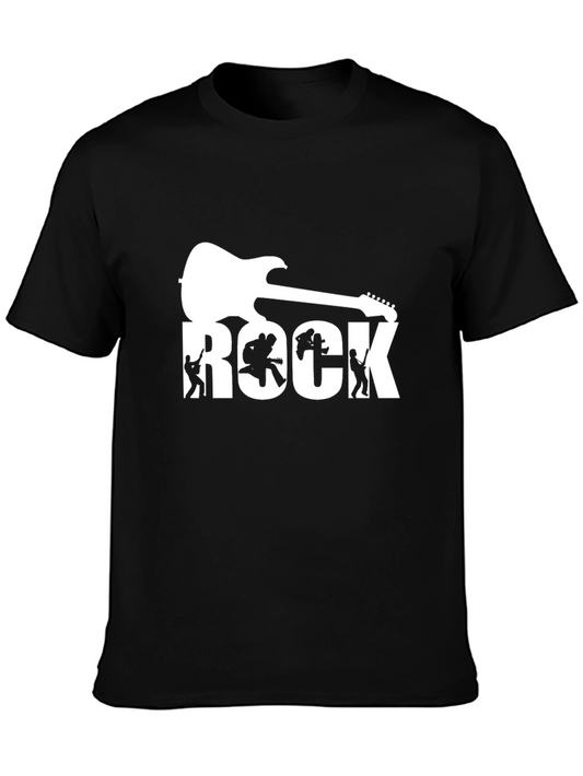 Rock Music Graphic T-Shirt - Black