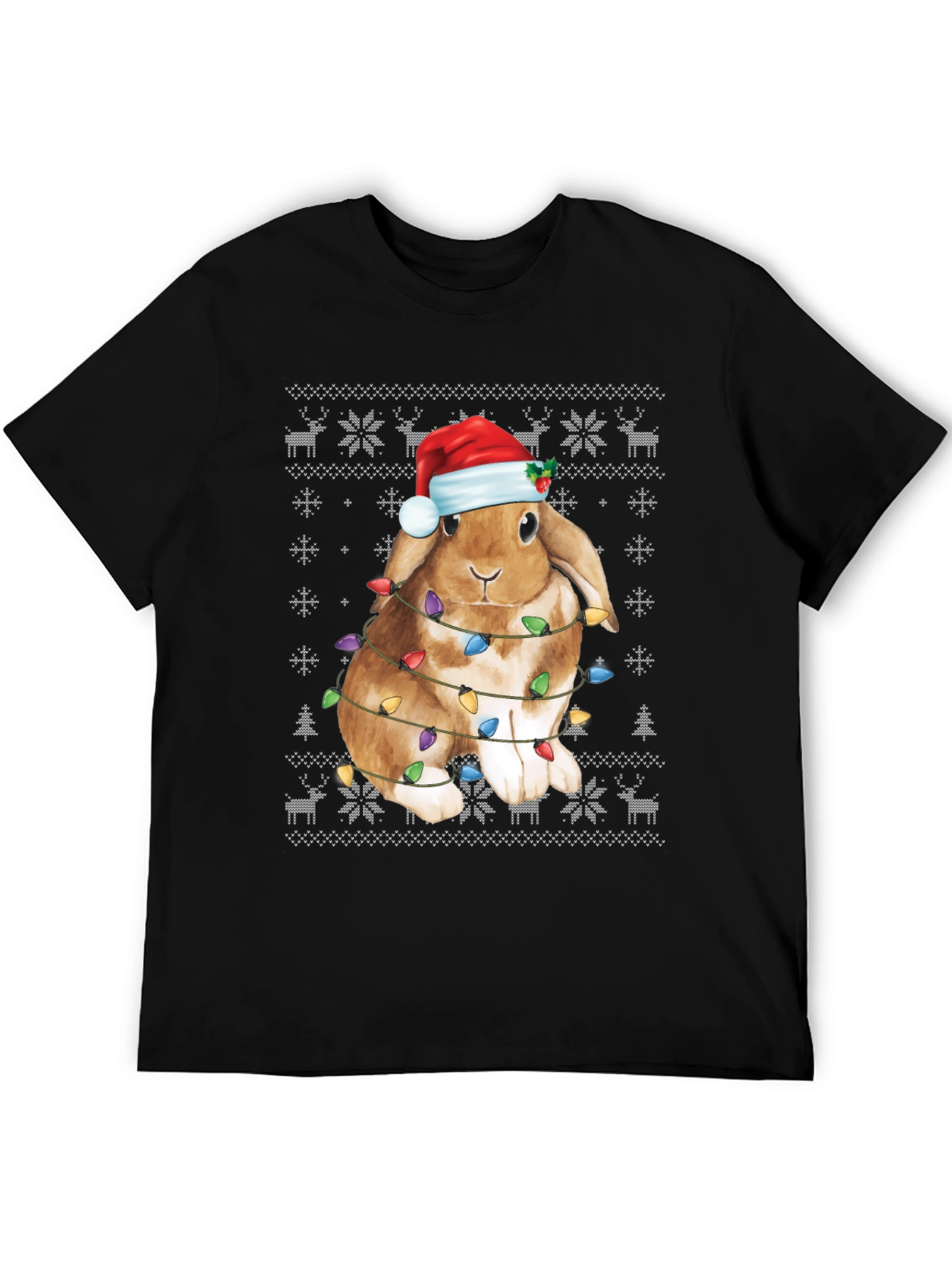 Festive Holiday Bunny T-Shirt
