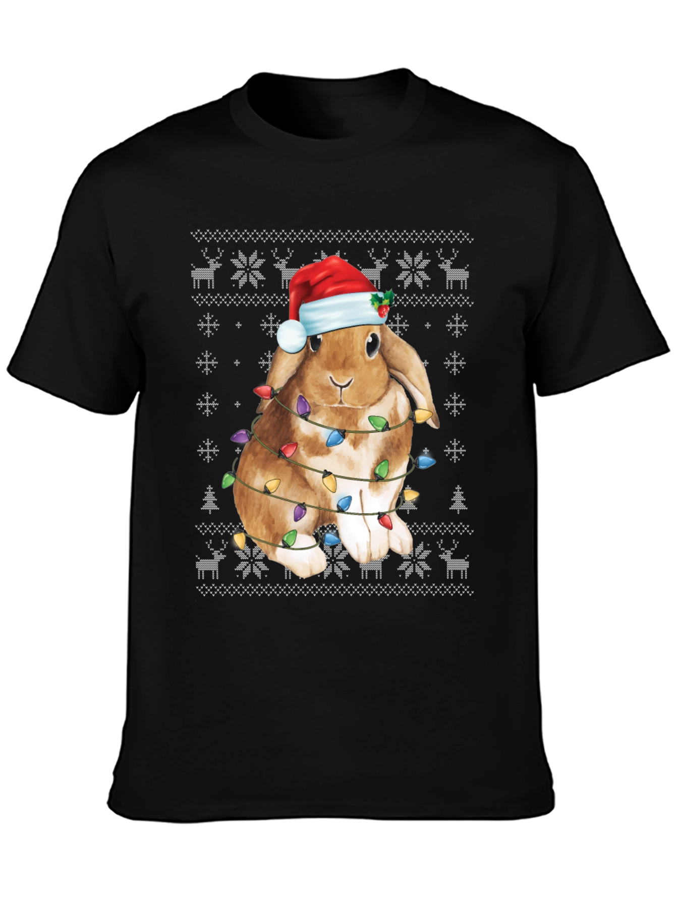 Festive Holiday Bunny T-Shirt