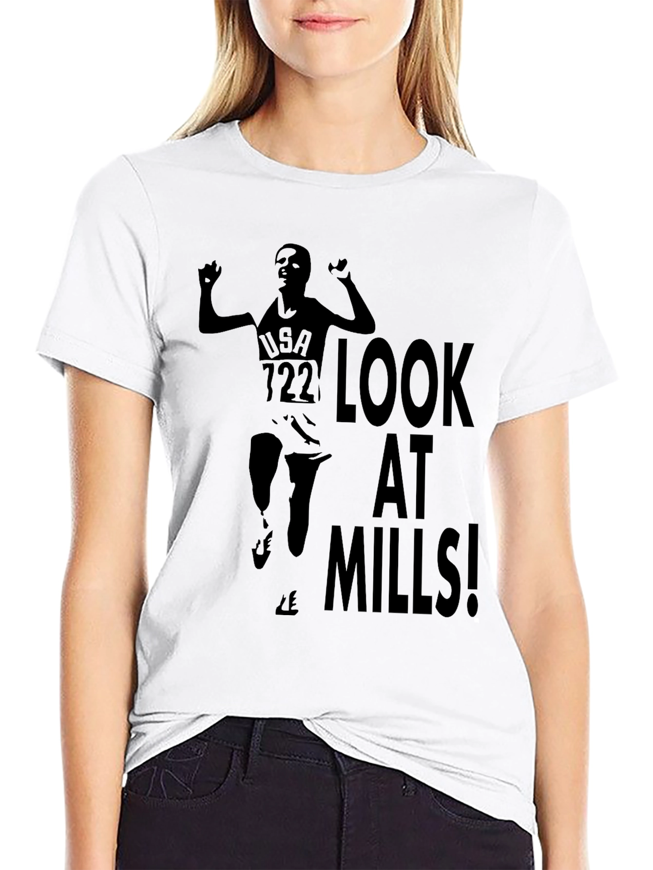 Look At Mills! T-Shirt | Mens Black Tee